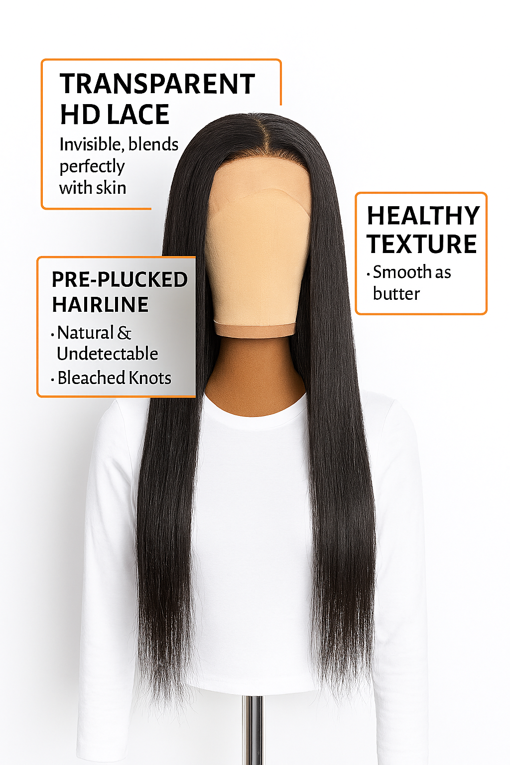 RemyLuxe Straight Lace Front Wig