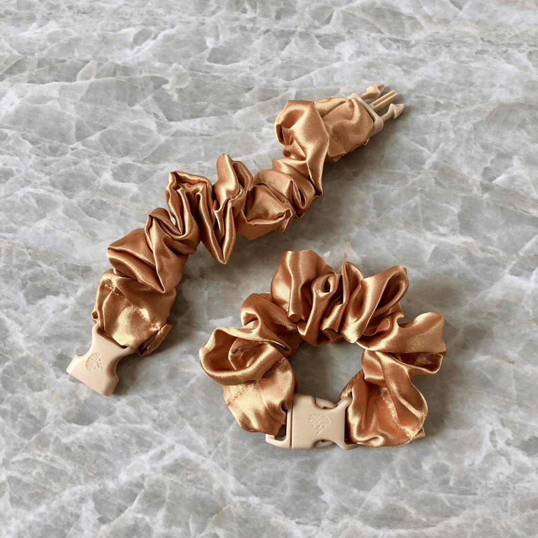 Buckle Scrunchie - Neutral Colors - No Snagging, No Tangles
