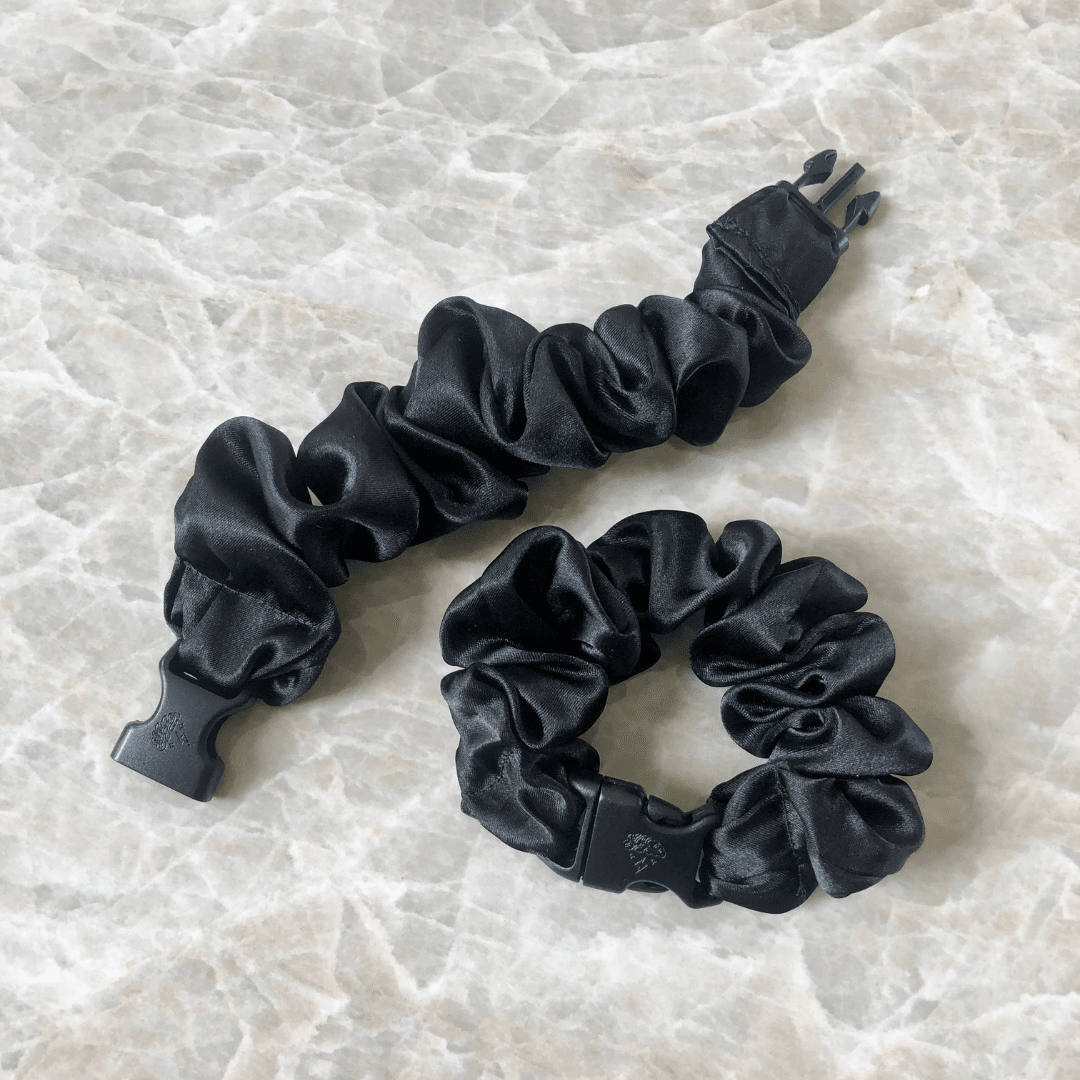 Buckle Scrunchie - Neutral Colors - No Snagging, No Tangles