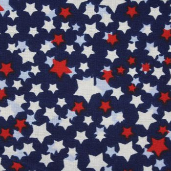 Team USA "Shooting" Stars Patriotic Buckle Scrunchie - No Snagging, No Tangles