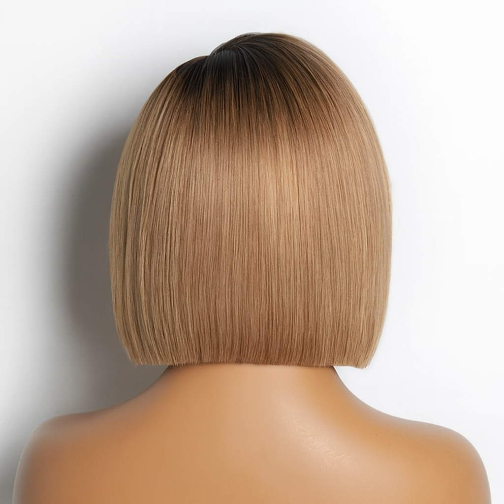 RemyLuxe Blonde Ombre Blunt Bob Wig