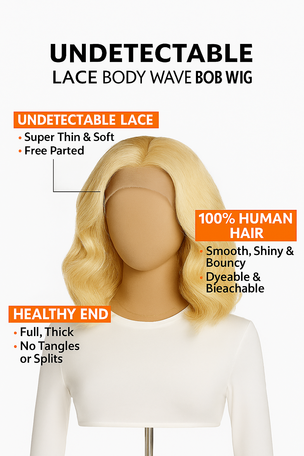 RemyLuxe Blonde Lace Body Wave Wig