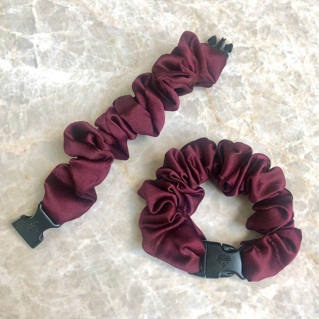 Buckle Scrunchie - Vibrant Solid Colors - No Snagging, No Tangles