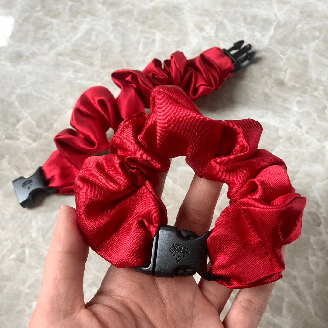 Buckle Scrunchie - Vibrant Solid Colors - No Snagging, No Tangles