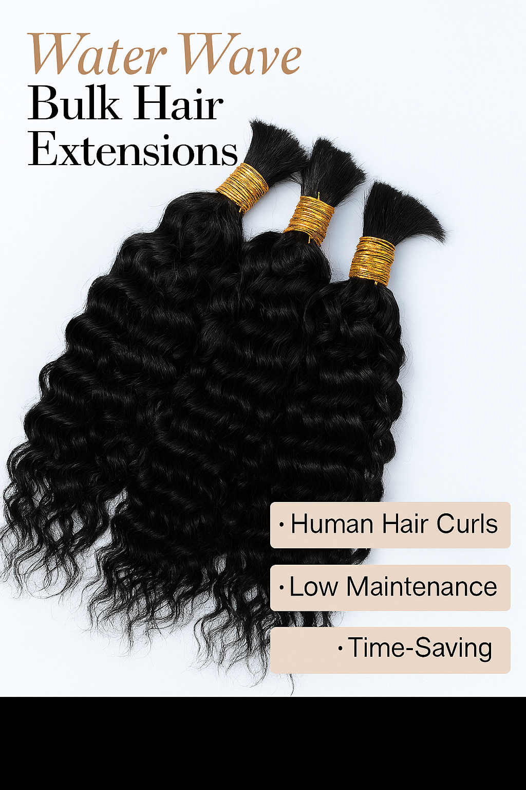 RemyLuxe LuxeLengths Water Wave Braiding Hair
