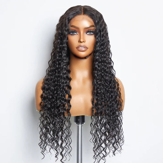 RemyLuxe 5 x 5 Deep Wave Lace Closure Wig