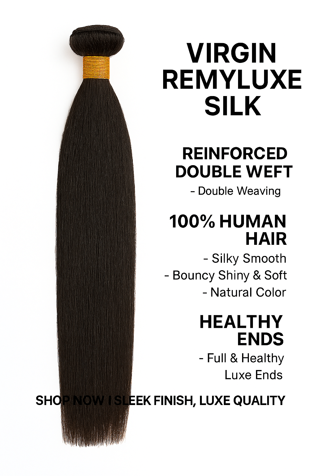 Platinum RemyLuxe Straight Extensions
